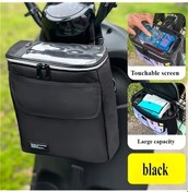 Resim Sunshine011 Siyah Bisiklet Elektrikli Scooter Motor Depo Çantası Çok Bölmeli Ayarlanabilir Askı Siyah 