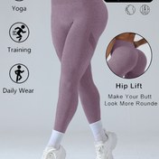 Resim Kadın Yüksek Belli Yoga Taytı - Gösterilmeyen, Karın Kontrollü ve Popo Kaldırıcı, Dikişsiz Esnek Fitness Pantolonu, Spor Salonu, Koşu, Günlük Kullanım İçin - Tüm Sezon Kaymaz Atletik Tayt (Kolay Ütüleme), Spor Giyim, Şık Tasarım 