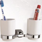 Resim Starax Elegance İkili Diş Fırçalık (S-8784) 