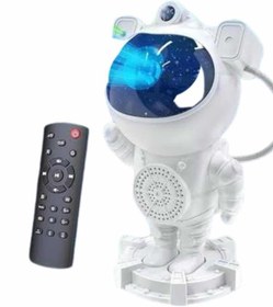 Resim AyrStore Gece Lambası Astronot Bluetooth Hoparlörlü Galaksi Işık Projektörü 