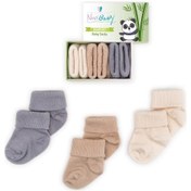 Resim Novibaby 3'lü Bambu Yenidoğan Bebek Çorabı I Uncle I 0-6 ay "Karışık Renkli" 