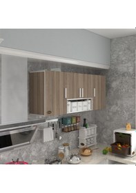 Resim Kenzlife hazır mutfak floro32 crd 060*150*32 mutfak banyo dolabı kapaklı raflı 