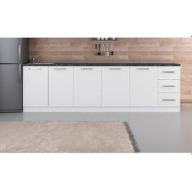 Resim Minar 280 Cm Mutfak Dolabı Beyaz 280-B1-Alt Modül Beyaz 