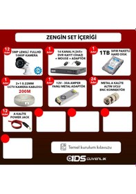 Resim Ids - 12 Kameralı 1080P Fullhd 5Mp Sony Lensli Kamera Seti - 2015 