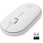 Resim Pebble M350 Kablosuz Bluetooth Mouse Beyaz Logitech