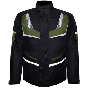 Resim Motosiklet Montu Maxdura Kumaş 4 Mevsim Uzun Model Motor Montu Yeşil 