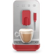 Resim Smeg BCC02 Otomatik Espresso Kahve Makinesi Mat Kırmızı Smeg