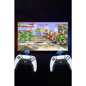 Resim TE Dükkan Buğz Newface Y5 64GB Android Dual Pad 4K Game Stick - Beyaz 