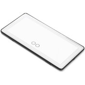 Resim Araba Güneşlik Ayna Usb Şarj Edilebilir Kozmetik Makyaj Aynası 3 Işık Modlu Dokunmatik Ekran - Siyah 