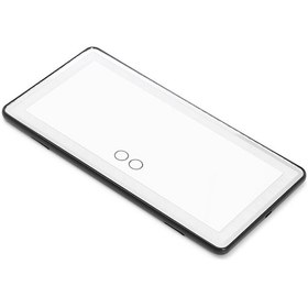 Resim Araba Güneşlik Ayna Usb Şarj Edilebilir Kozmetik Makyaj Aynası 3 Işık Modlu Dokunmatik Ekran - Siyah 