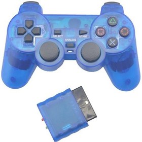 Resim Mavi-kablosuz Gamepad Sony Ps2 Denetleyicisi İçin Playstation 2 Konsolu Joystick Çift Titreşim Şok Joypad Kablosuz Controle 