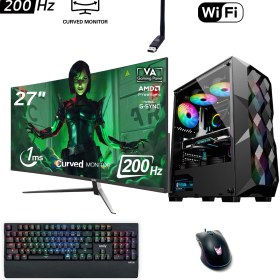 Resim İzoly Spinda Y Ryzen 7 3700X 16GB 256GB M.2 Nvme Rx 580 8gb 27" 200Hz Oyuncu Masaüstü Bilgisayarı 