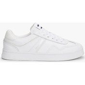 Resim Tommy Hilfiger Kadın Deri Karışımlı Beyaz Sneaker Beyaz 