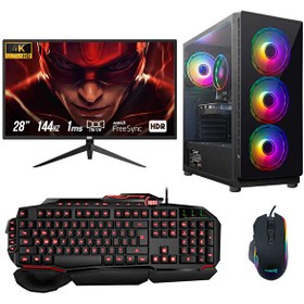 Resim DRx3880 Intel Core i3 10100F 28" 16 GB RAM 512 GB M.2 Nvme SSD 6 GB GTX 1660 Ti 4K FreeDOS Oyuncu Bilgisayarı 