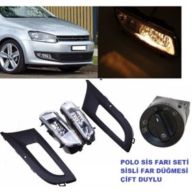 Resim Vw polo 6r sis lambası farı ve far sis anahtarı çift duylu çerçeveli 2009 / 2014 Vw polo 6r sis lambası farı ve far sis anahtarı çift duylu çerçeveli 2009 / 2014