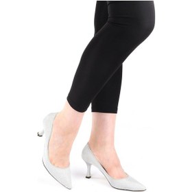 Resim Sirella Parlak Gümüş Renkli Yüksek Topuklu Ayakkabı-gümüş Gümüş 