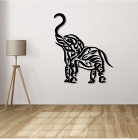 Resim İslamik Fil Metal Duvar Dekoru 