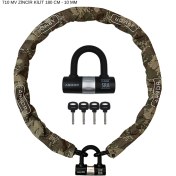 Resim Armor Motosiklet Zincir Kilit ( 180CM-10MM ) Dövme Çelik Zincir U Bar 