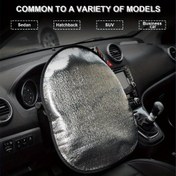 Resim Araba Gösterge Paneli için Ultra-İnce Yansıtıcı Güneşlik - UV Koruma, Isolasyon, Sedan, Hatchback, SUV ve Van için Kolay Kurulum, Van Güneşlik | Yansıtıcı İç Aksesuar | Kolay Kurulum Gölgesi, Araba Güneşlik 