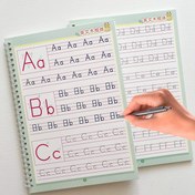 Resim Oluklu İngilizce Harf İzleme Kitabı - Yazı Araçlarıyla Yeniden Kullanılabilir Yazma Pratik Kitap 
