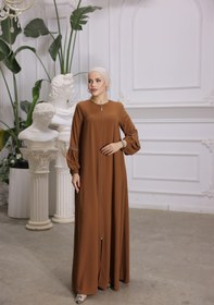 Resim Nissra Ankanoor Taba Balon Kol Taşlı Ferace Anka255017 