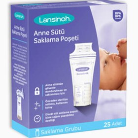 Resim Lansinoh Süt Saklama Poşeti 25'li 
