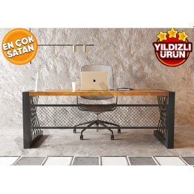 Resim Ntconcept Alfa Doğal Ahşap Ofis Masası 