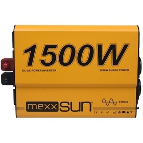 Resim Mexxsun 12V Volt-1500W Watt Tam Sinüs İnverter (220V Çevirici) 