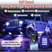 Resim NKT GROUP Off Road Araç Altı Rgb Led Aydınlatma Led 4'lü Set App Telefon Ve Kumanda Kontrollü 