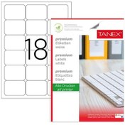 Resim Tanex Premium 63.5X46.6 Mm. A4 Lazer Etiket 100 Lü Tw-2018 