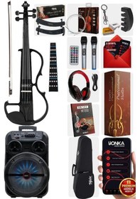 Resim Midex RCZ-606BK-PAK Elektro Keman ve Şarjlı Hoparlör Anfi Mikrofon SetiMidex RCZ-606BK-PAK Elektro Keman ve Şarjlı Hoparlör Anfi Mikrofon Seti 