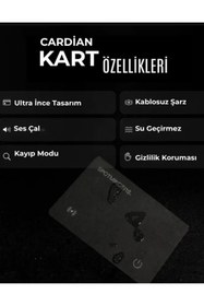 Resim CARDİAN TAKİP CİHAZLARI CARDİAN ULTRA İNCE GPS TAKİP KARTI - ios android uyumlu smartag uygulamasi i 