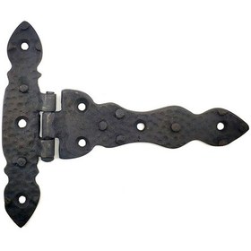 Resim Antika Tarz Dekoratif Pirinç Kuyruklu Düğmeli Menteşe No2 - 138x167 Mm, Oksit Tg-v 6864 Çok Renkli 