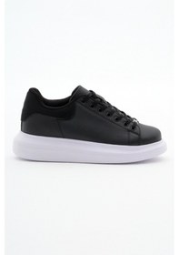 Resim Tonny Black Siyah Beyaz Rahat Kalıp Yüksek Taban Bağcıklı Spor Ayakkabı V2alx-0 295 Siyah Beyaz Siyah - Beyaz | Unisex 