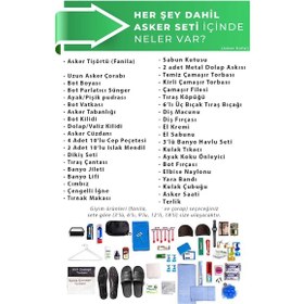 Resim 24 Lü Havacı Her Şey Dahil Bedelli Asker Paketi - Bedelli Askerli Antrasit 