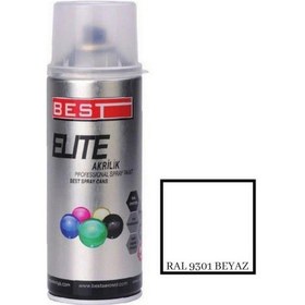 Resim Best Elite Beyaz Ral 9301 Sprey Boya 400 ML 