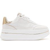 Resim Derimod Kadın Beyaz Bağcıklı Kalın Tabanlı Sneaker 25SFD431018 