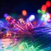 Resim ® 10 Metre 100 Ledli 8 Fonksiyonlu Karışık Renkli RGB Led Lamba 