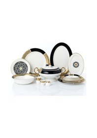 Resim Maxx Doria Palace Nikea 12 Kişilik 72 Parça Yemek Takımı Pa2039 Beyaz - Altın 