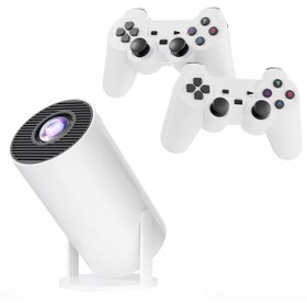 Resim ThenTech Ultra HD Taşınabilir Şık Projeksiyon Cihazı Kablosuz Oyun Kumandalı Android TV Oyunlu Projeksiyon 