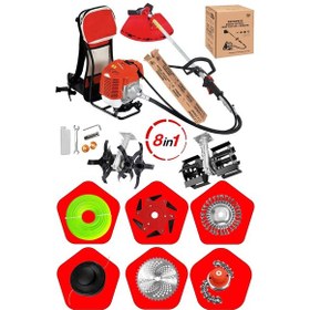 Resim Staxx ST208B 8 Başlıklı Çelik Piston Sırt Tipi Benzinli Tırpan 