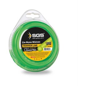 Resim Sgs4300 Tırpan Misinası 1.2mm 15mt Yuvarlak Yeşil 