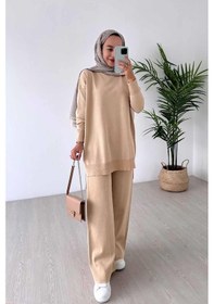 Resim Kahijab Işıltılı Merserize Takım - Sütlü Kahve Sütlü Kahve 