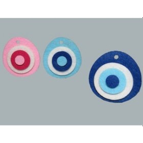 Resim Keçeden Nazar Boncuğu Pembe P50 +3 