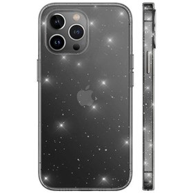 Resim iPhone Uyumlu 12 Pro Max Kılıf Şeffaf Ince Simli Kapak 