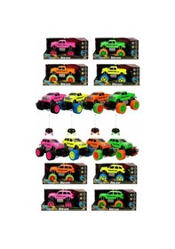 Resim 1:18 Uzaktan Kumandalı Neon Jumbo Weels USB Şarjlı Araba 26 cm. 1 