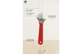 Resim GK Tools Mini Kurbağacık Anahtar - Ayarlanabilir Küçük Boy Ingiliz Anahtarı - Hobi Tamir ve Cep Tipi El Aleti 