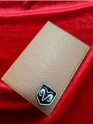 Resim ATTA PAZARLAMA Kabartmalı Pleksi Kahverengi Deri Dodge Markalı Ruhsatlık, Ruhsat Kılıfı, Ruhsat Cüzdanı 