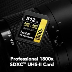 Resim Serisi Profesyonel 1800X 512GB Sdxc Uhs-Iı U3 Hafıza Kartı 