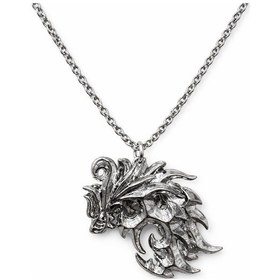 Resim Gümüş Renk Anime Ffxvı Ifrit Bahamut Desenli Kolye Unisex Yetişkin Çok renkli 